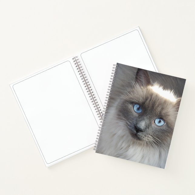 Unlined Spiral Journal-Cat Cover Notebook (Inside)