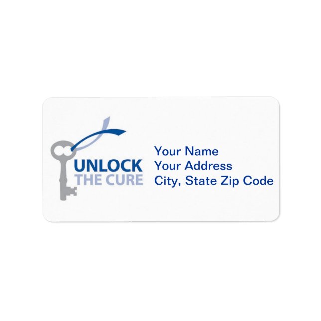 Unlock a Cure Label (Front)