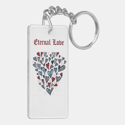 Unlock Love Key to Heart Keychain