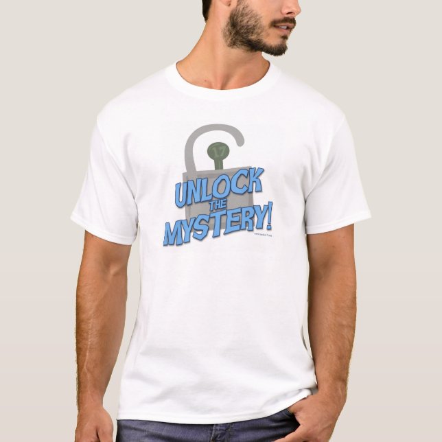 Unlock the Mystery Funny Book Slogan Design T-Shirt (Front)
