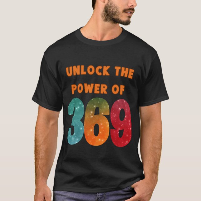unlock the power, tshirt with magic Tesla numbers  (Front)