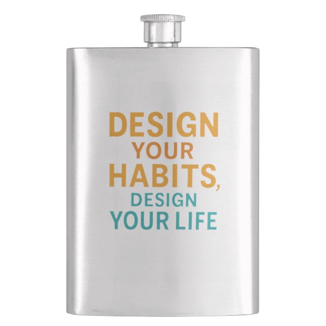 Unlock the Power Within – Motivational Mindset Flask (Front)