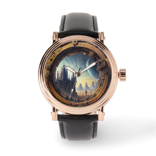 Unlock Your Imagination with Our Steampunk Portal  Watch (Front)