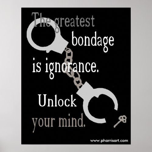 Unlock Your Mind (black) Poster