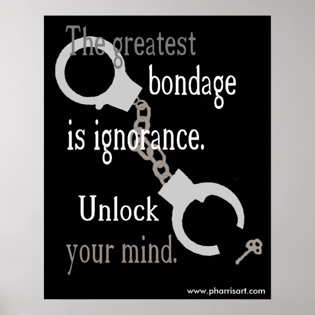 Unlock Your Mind (black) Poster (Front)