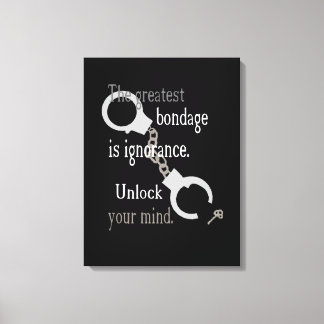 Unlock Your Mind Wrapped Canvas Print