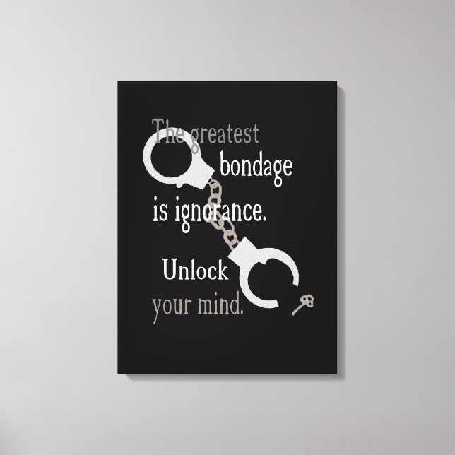 Unlock Your Mind Wrapped Canvas Print (Front)