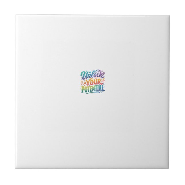 Unlock Your Potential Ceramic Tile (Front)