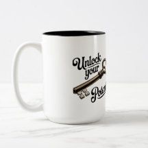 Unlock Your Potential - Vintage Key Motivational 