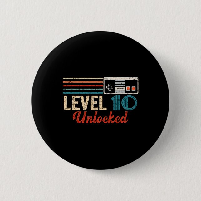 Unlocked Level 10 Birthday Boy Video Game Controll Button (Front)