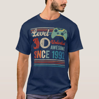 Unlocked Level 30 Birthday 30 Year Old Video Game T-Shirt