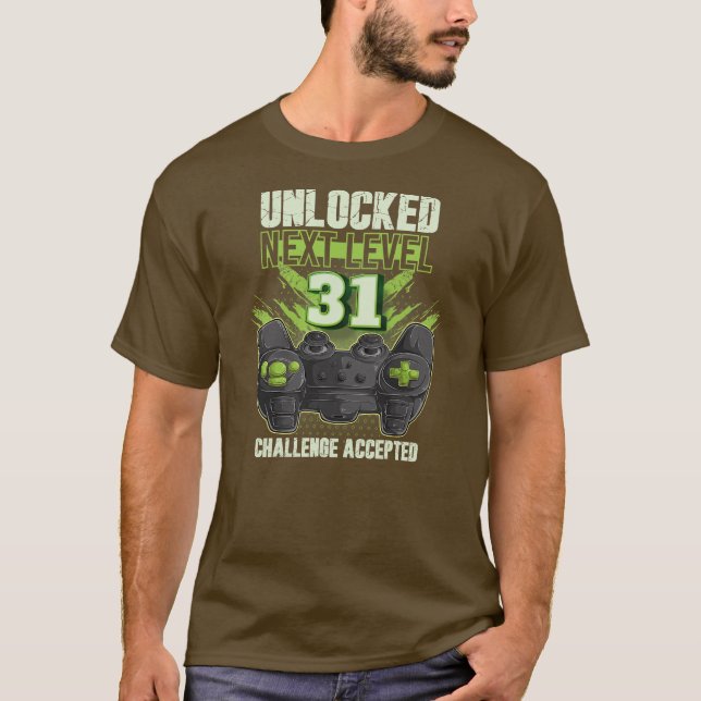 Unlocked Next Level 31 Men Women Kids Gamer 31th T-Shirt (Front)