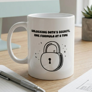 Unlocking Data Secrets Formula Analytics Wizard Coffee Mug