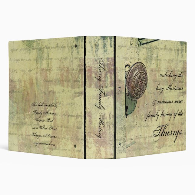 Unlocking Family History (2") 3 Ring Binder (Background)