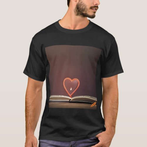 Unlocking Hearts A Journey Through Open Books T_Shirt