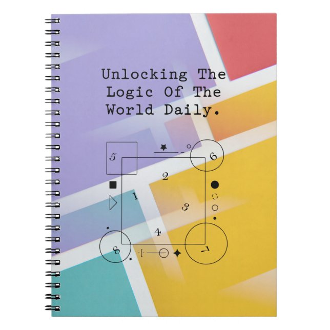 Unlocking World's Logic Daily | Math Insights Notebook (Front)