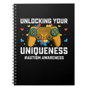 Unlocking Your Uniqueness Autism Gaming Gamer Notebook