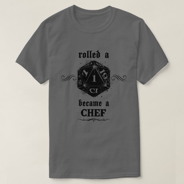 Unlucky Roll Chef T-Shirt (Design Front)