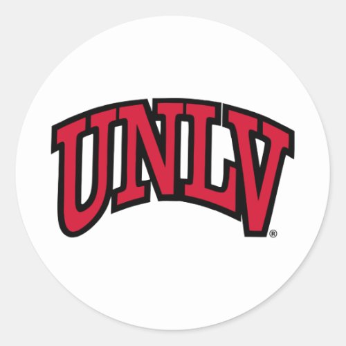 UNLV CLASSIC ROUND STICKER