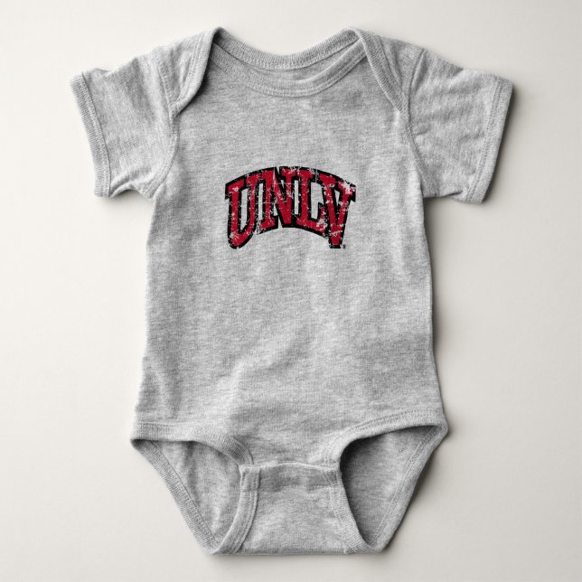 UNLV distressed Baby Bodysuit (Front)