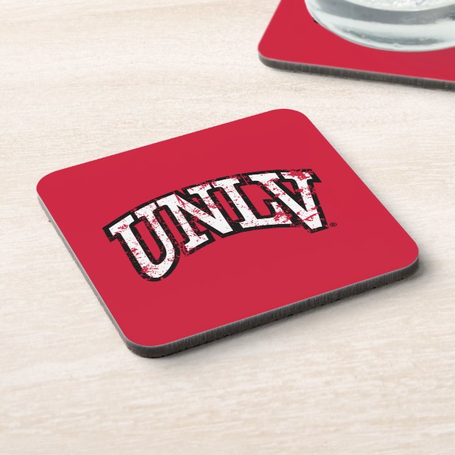 UNLV Distressed Beverage Coaster (Left Side)