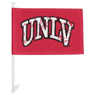 UNLV Distressed Car Flag