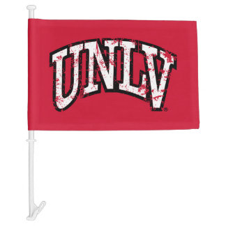 UNLV Distressed Car Flag