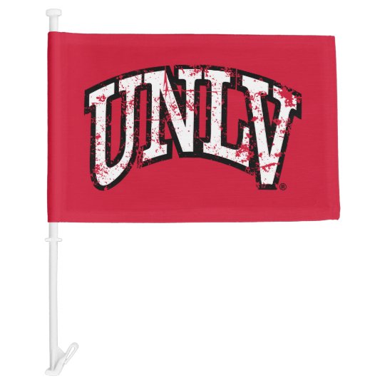 UNLV Distressed Car Flag | Zazzle.com