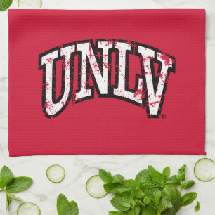 UNLV Distressed Kitchen Towel