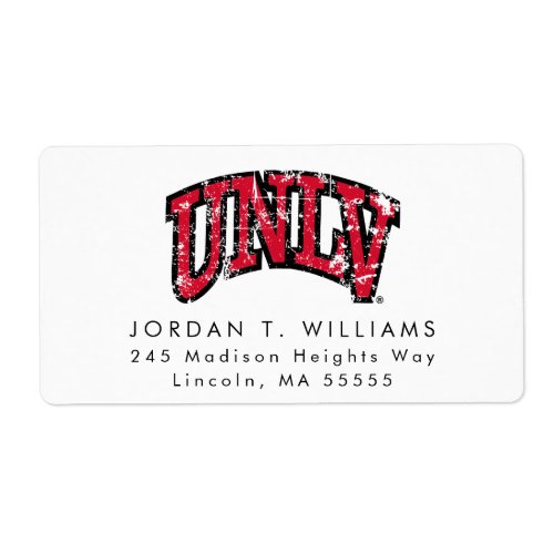 UNLV distressed Label