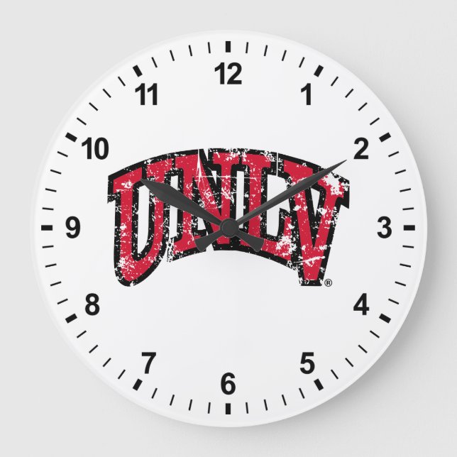 UNLV distressed Large Clock (Front)