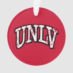 UNLV Distressed Ornament