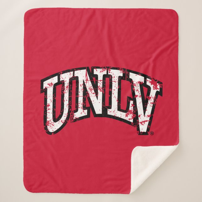 UNLV Distressed Sherpa Blanket (Front)