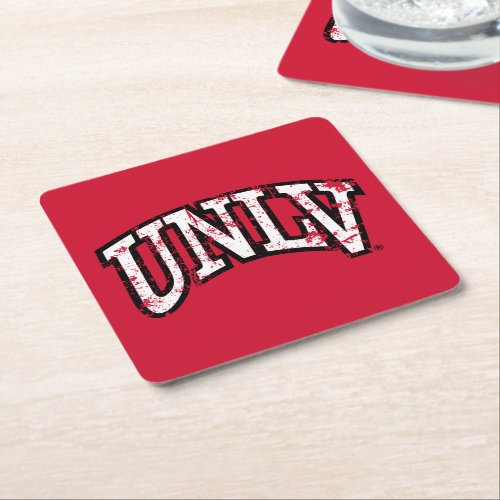 UNLV Distressed Square Paper Coaster