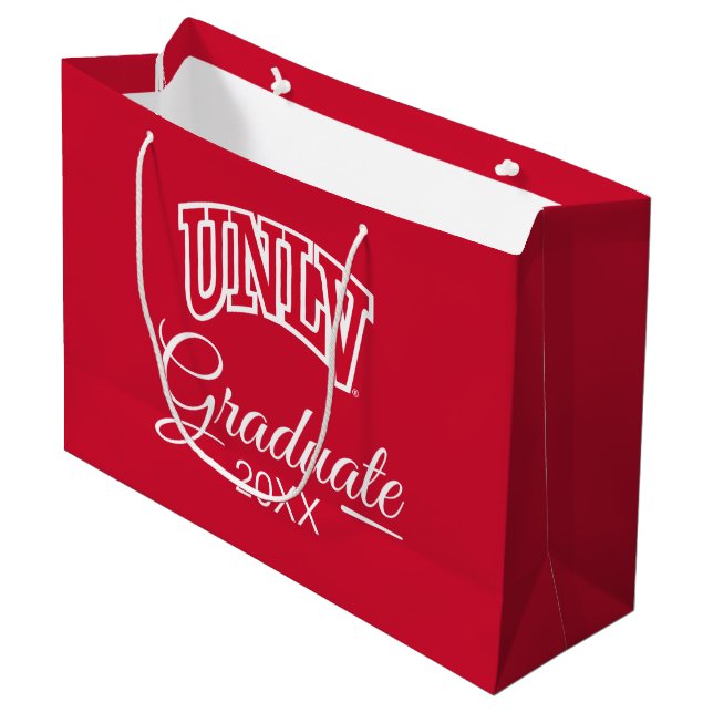 UNLV Graduation Large Gift Bag (Front Angled)