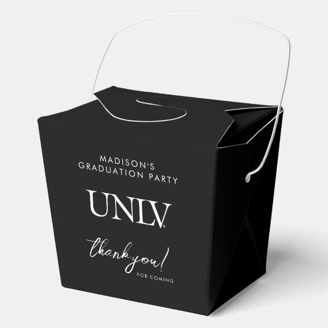 UNLV Logo Graduation 4 Favor Boxes (Front)