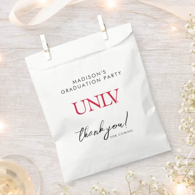 UNLV Logo Graduation Favor Bag (Clipped)