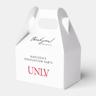 UNLV Logo Graduation Favor Boxes