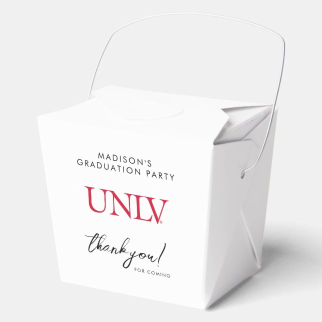 UNLV Logo Graduation Favor Boxes (Front)