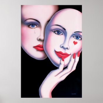 Unmasked Poster by gailgastfield at Zazzle