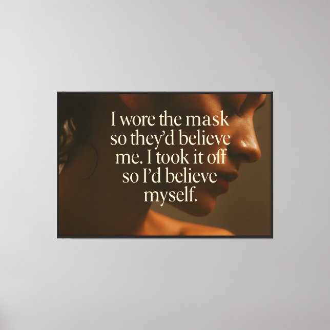 Unmasking Belief — Collector’s Poster | Orrin Canvas Print (Front)