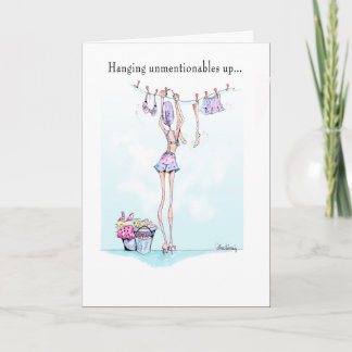 Unmentionable Funny Birthday card
