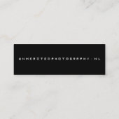 Unmerited Photography Mini Business Card (Back)
