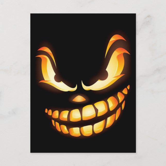 unmutiger-expression-852549 SCARY CARTOON SMILE BL Postcard (Front)