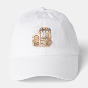 unny Capybara at Stinky Tofu Stall Taiwan Night Hat