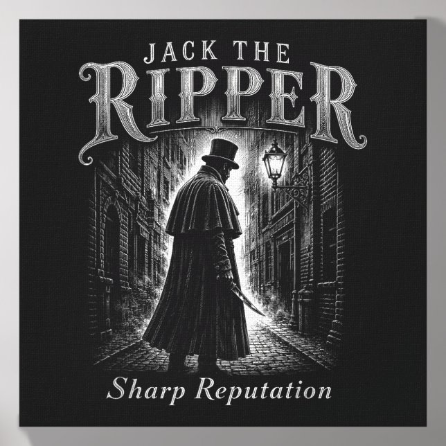 Unny Jack The Ripper Sharp Reputation Gothic Canvas Photo Tile (Front Set)