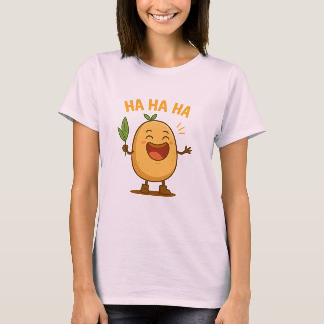 unny Laughing Potato Women’s T-Shirt (Front)