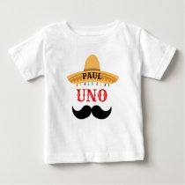 Uno Custom Birthday Baby T-Shirt Uno Custom Birthday Baby T-Shirt