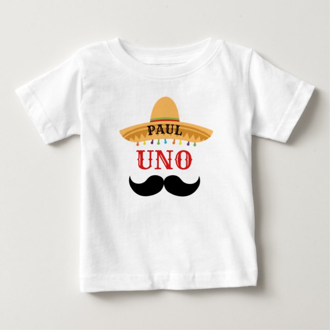 Uno Custom Birthday Baby T-Shirt (Front)