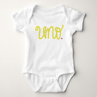 Uno First birthday onsie Baby Bodysuit